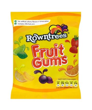 Fruit gommes de Rowntree (de 170g) - Paquet de 6