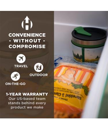 HYDAWAY Collapsible Insulated Bowl with Lid | Portable  Packable  Insulating  Resealable  Hot-and-Cold Dinnerware for Camping  Hiking  Backpacking  Van Life  Travel | 1.5 Cup Capacity Cascadia - Buy Online on GoSupps.com