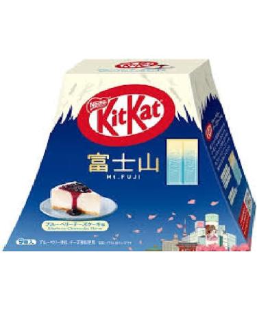 Kitkats Mt.FUJI Blueberry Cheesecake Flavor 9 minibars Japanese chocolate snack Made in Japan - Buy Online on GoSupps.com