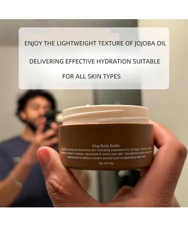 Crowned Skin King Organic Body Butter for Men - Warm Scent Natural Moisturizer 2 Pc | Best Organic Cologned Body Butter - Buy Online on GoSupps.com