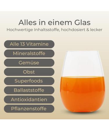 High-Dose Vegan Multivitamin Powder with Magnesium Zinc & Selenium - Immune Support & Micronutrients - Sugar-Free - Made in Germany - ACE Taste - Buy Online on GoSupps.com