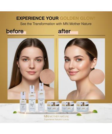 MN Mother Nature Golden 5-Piece Skincare Set Clarifying Cleanser Lavender Toner Serum Fuller's Earth Mask & Aroma Cream Botanical Extracts for Smooth and Glowing Skin Daily Hydration Routine - Buy Online on GoSupps.com