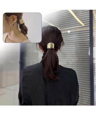 2 Pcs Hair Cuffs For Ponytails Hair Clips Ponytail Holder Curved Ponytail Holder for Long Hair Horsetail Hair Ties for Women and Girls - Buy Online on GoSupps.com