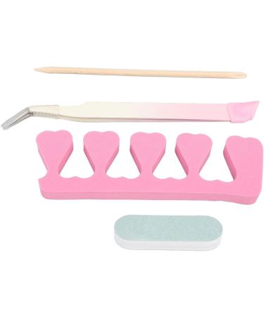 Stainless Steel Nail Tweezers Dead Skin Removal Wood Stick Nail Art Manicure Tools 2 Sets for Professionals for Nail Salon - Buy Online on GoSupps.com