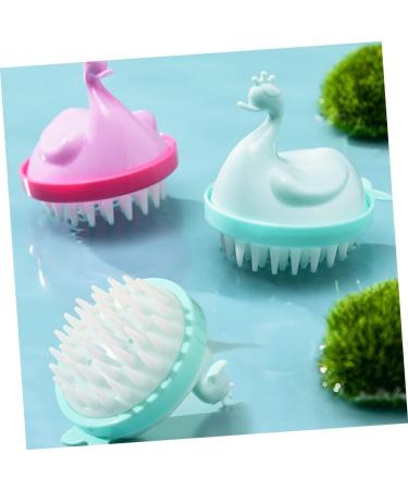 Ultechnovo 6 STK Massage Shampoo Comb - Soft Scalp Cleaner & Hair Washer Brush for Kids - TPE Head Massager for Ultimate Hair Care - Buy Online on GoSupps.com