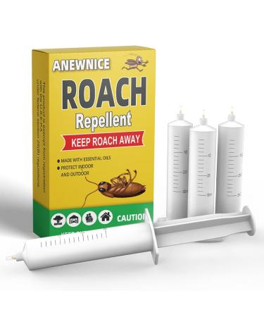 ANEWNICE Cockroach Gel Bait Roach Repellent Cockroach Repellent Roach Control for Indoor and Outdoor Ready to Use German Roach Pest Control Safe Around Pet & Plant-4 Tubes 30 Gram 4 Packs