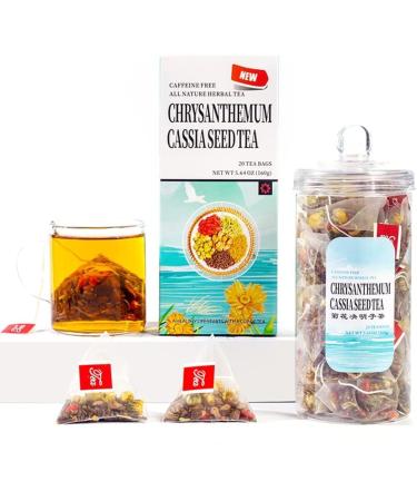 Chrysanthemum Cassia Seeds Burdock Root Tea Bags 320G(40 Tea Bags) Eyes Brighten Liver Cleanse Herbal Tea Honeysuckle Chinese wolfberry Sweetscented Osmanthus No Added Flavoring Combination of Floral Tea - Buy Online on GoSupps.com