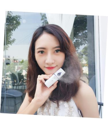 VINTORKY Facial Spray Mist Nano Mist Sprayer Facial Sprayer Facial Spa Steamer Nano Facial Mister White - Buy Online on GoSupps.com