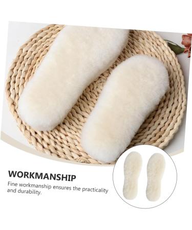 MAGICLULU Rabbit Fur Insoles - Warm Winter Fleece Inserts & Cushions for Anti-Cold Comfort | Soft Thickened Shoe Liners & Pads - Buy Online on GoSupps.com