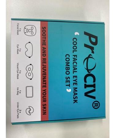 ProCIV Cooling Mask Warming Eye Mask 6 set Against Swollen Tired Eyes Dark Circles Headaches Migraines Hangovers and Sunburn Heat and Cool Reusable Face Mask Face Men/Women 6 set-Green - Buy Online on GoSupps.com