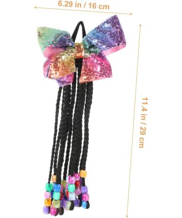 SAFIGLE Wigs Ponytail Extension for Women Braids Hair Extension Bowknot Braided Ponytail Synthetic Hairpiece Hair for Braiding Braided Wig Hair Accessories Child Cosplay Chemical Fiber As Shown 03 29X16CM - Buy Online on GoSupps.com