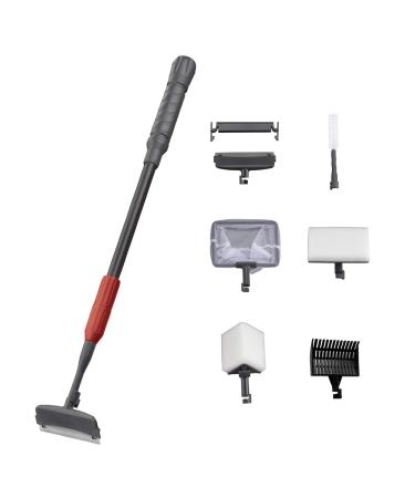 UPETTOOLS Aquarium Cleaning Tool 6 in 1 Fish Tank Cleaning Kit Algae Scraper Scrubber Pad Adjustable Long Handle Fish Tank Brush Cleaner Set (6 in 1 Cleaning Kit) (6 in 1 Cleaning Tools) - Buy Online on GoSupps.com