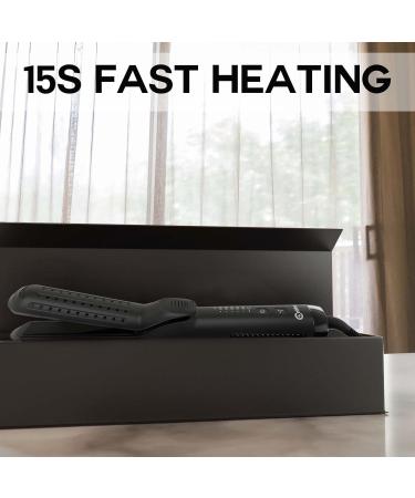 Cool Breeze 2 in 1 Flat Iron | Professional Air Flow Hair Styling Tool for Long Lasting Curls & Waves - 15 Sec Heat Up - Buy Online on GoSupps.com