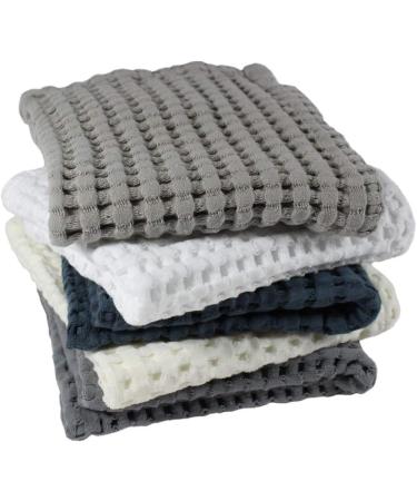 GILDEN TREE Midnight Blue Waffle Towel | Quick Dry Exfoliating Washcloth for Face & Body - Buy Online on GoSupps.com