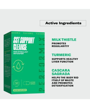 Performix SST Cleanse Non-Stimulant 120 Capsules - Milk Thistle & Turmeric for Liver Health & Regularity - Buy Online on GoSupps.com