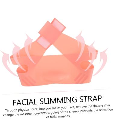 DOITOOL Silicone Beauty Double Chin Tape Face Maskes Double Chin Reducer Lift V Thin Face Lifter Strap Chin Lift Woman Pink V-belt Compact Silica Gel - Buy Online on GoSupps.com