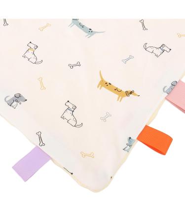 Comfort Towel for Toddlers - Soft Cotton Teething Ring & Saliva Towel with Beautiful Patterns | Ideal for Home & Outdoor (Dog) - International Shipping Available - Buy Online on GoSupps.com