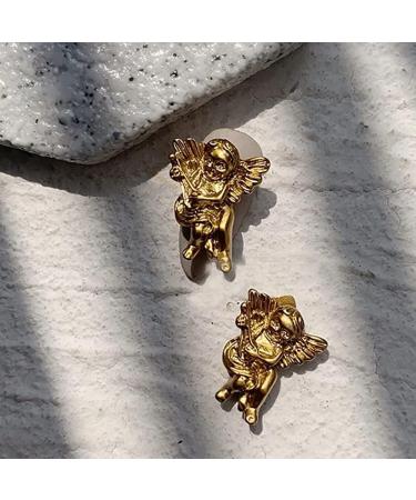 10pcs Baroque Angel Baby Nail Charms - 3D Embossed Cupid Charms for DIY Manicure - Gold Nail Accessories - Buy Online on GoSupps.com