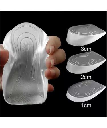 Silicone Gel Height Increase Insoles | 2CM Heel Lifting Inserts for Women - Arch Support & Comfort | Unisex Shoe Foot Care - Buy Online on GoSupps.com