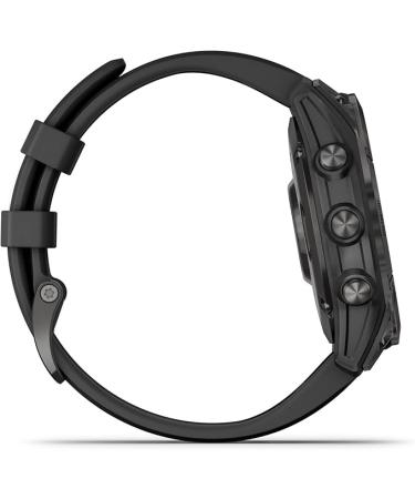 Garmin fenix 7 Solar, adventure smartwatch, with Solar Charging Capabilities, rugged outdoor watch with GPS, touchscreen, health and wellness features, slate gray with black band - Buy Online on GoSupps.com