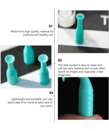 EXCEART 6Pcs Portable Contact Lens Inserter & Removal Tool - Green Plunger for Hard Lenses | International Shipping - Buy Online on GoSupps.com