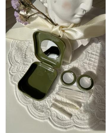 Makelon Elegant Contact Lens Container Set - 4 Fashionable Multi-Colored Etui for Travel & Daily Use - Buy Online on GoSupps.com