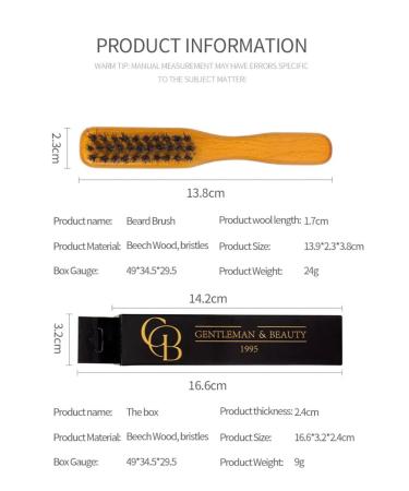 Premium Boar Bristle Beard Brush for Perfect Beard Styling & Care - Worldwide Shipping - Buy Online on GoSupps.com