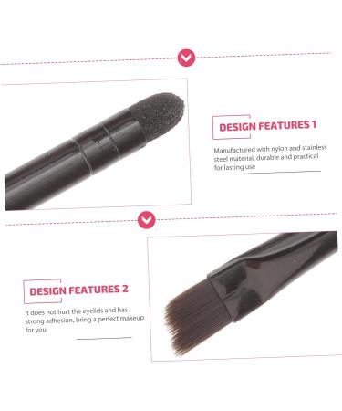 DRESSOOS 10 Pcs Eye Shadow Brush Makeup Tool Lip Applicator Cosmetic Brush Makeup Brush Eyeshadow Nylon Black - Buy Online on GoSupps.com