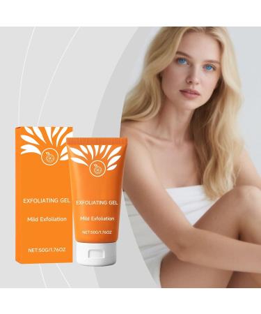 XINRAN Orange Exfoliating Gel for Face and Body - Gentle Daily Exfoliator - Cleans Pores of Impurities - Moisturizing Cleansing - For All Skin Types (1 Pcs) - Buy Online on GoSupps.com