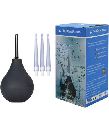 Non-Toxic Silicone Enema Bulb Kit - 220ml Douche & Medical Clean Enema Kit - Buy Online on GoSupps.com