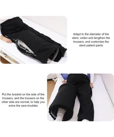 Daily Wear Incontinence Care Pants - Easy to Wear Bracket Pants with Double-Headed Zipper | Size L/Large | Black - Buy Online on GoSupps.com