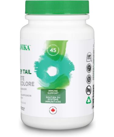 Organika Turkey Tail Mushroom- Organic 450mg 10:1 Extract- Immune Support- 90vcaps - Buy Online on GoSupps.com
