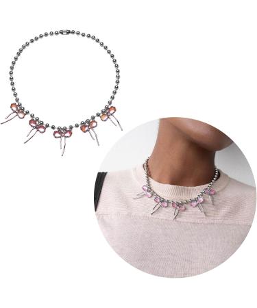 Oralgo Geometric Loop Necklace for Women - Trendy Collarbone Chain | Student Chic & Simple Metal Design - Buy Online on GoSupps.com