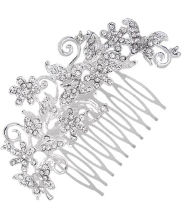 Ipetboom Bridal Wedding Hair Comb Vintage Alloy Hair Comb Crystal Hair Comb Rhinestone Headpiece Hair Comb Slide Clip Hairpiece Tiara Wig Rhinestone Comb Bride Hairpin Rhinestones - Buy Online on GoSupps.com