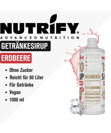 Buy Nutrify Vital Fitness Drink 1L - Sugar-Free Strawberry Beverage Concentrate with Vitamins & L-Carnitine | Makes 80 Liters of Sports Drink - Buy Online on GoSupps.com