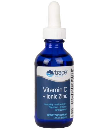 Trace Minerals Research Vitamin C + Ionic Zinc 2 fl oz (59 ml)