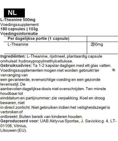  Nootrovita L-Theanine 200 mg 180 capsules for relaxation stress relief sleep and concentration | Vegan L-theanine with no artificial fillers | Allergen-free | Nootrovita - Buy Online on GoSupps.com