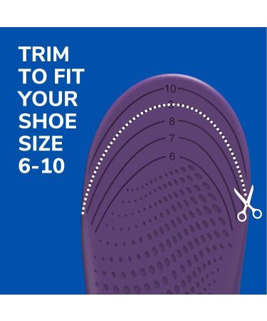 Dr. Scholl's Walk Longer Insoles Women's - Trim to Fit - 1 Pair - Buy Online on GoSupps.com