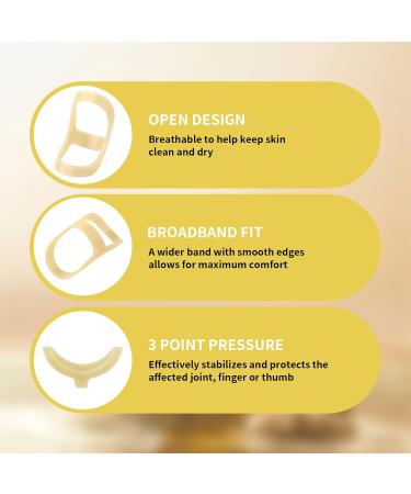 YMPEKA 5pcs Oval Finger Splint - Trigger Finger Support Brace for Thumb Middle Pinky & Ring Finger | Adjustable Sizes 6-13 - International Shipping Available - Buy Online on GoSupps.com