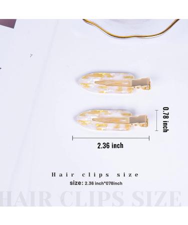 Cptots 12PCS No Bend Hair Clips - Creaseless Hair Clips for Makeup Applications and Styling - Acrylic Resin Flat Hair Barrettes for Women - Buy Online on GoSupps.com