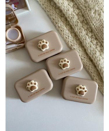 Miedeon Travel Contact Lens Container Set - 4 Cute Etui for Lenses - Beige Travel Case - Perfect for International Shipping - Buy Online on GoSupps.com
