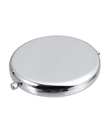 Portable Makeup Mirror Portable Beauty Mirror Compact Mirror Desktop Makeup Mirror Round Makeup Mirror Folding Mirror Travel Cosmetic Mirror Small Double Mirror Miss Metal