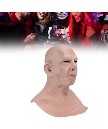 Bald Head Man Environmental Old Man Mask Halloween Mask Protection Costume Soft for Haunted Houses for Adults for Teenager for Halloween for Easter - Buy Online on GoSupps.com