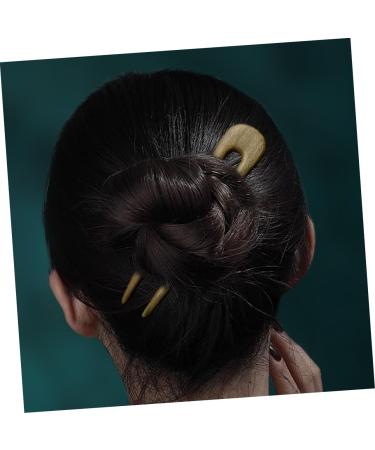 FRCOLOR Green Sandalwood Hairpin Women Hair Sticks Wooden Hair Stick U Shaped Hair Pins French Hair Clips Bridal Hair Clip French Hair Fork Hair Stick for Hair Tiara Headgear Bride Hanfu - Buy Online on GoSupps.com