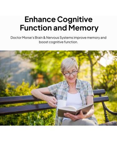 Doctor Morse's Brain & Nervous Systems Support - Support Immunity & Stress Level - Naturopath Formulated Nootropic Supplement - Ginkgo Leaf, Gotu Kola, Astragalus Root & Butchers Broom - 90 Capsules - Buy Online on GoSupps.com