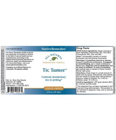 Buy Native Remedies Tic Tamer 2 fl oz - Effective Natural Relief for Tics | Fast International Shipping - Buy Online on GoSupps.com
