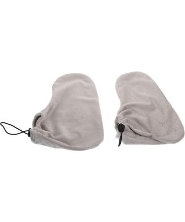 FRCOLOR Lot de 2 Paires de de Bain Confortables en Tissu Paraffine pour Femme Accessoires Chauds Cire Gris Sacs Spa Chauds Soins des Pieds Chauffants Doublure enveloppante Pieds pour Graux2st 28X20X0.9CMx2pcs - Buy Online on GoSupps.com