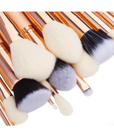 Jessup 30 Pcs Makeup Brush Set - Premium Synthetic Hair for Face & Eye Makeup | International Shipping Available - Buy Online on GoSupps.com