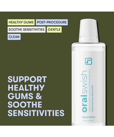 BrioCare Oral Swish: Natural & Vegan Mouthwash Rinse - Fight Bad Breath & Gum Disease - Alcohol Free Hypochlorous by BRIOTECH (32 Fl Oz) - Buy Online on GoSupps.com