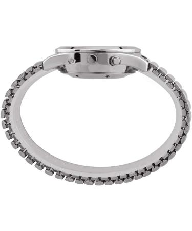 QIATKWH German Speaking Watch for Women | Silver Shell & Adjustable Stainless Steel Strap - Buy Online on GoSupps.com